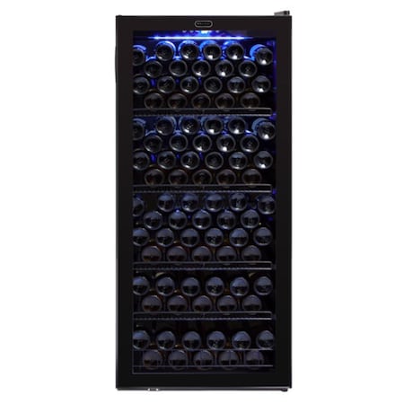 Razoredge FWC-120 in.BB 124 Bottle Freestanding Wine Cabinet Refrigerator - Black RA599327